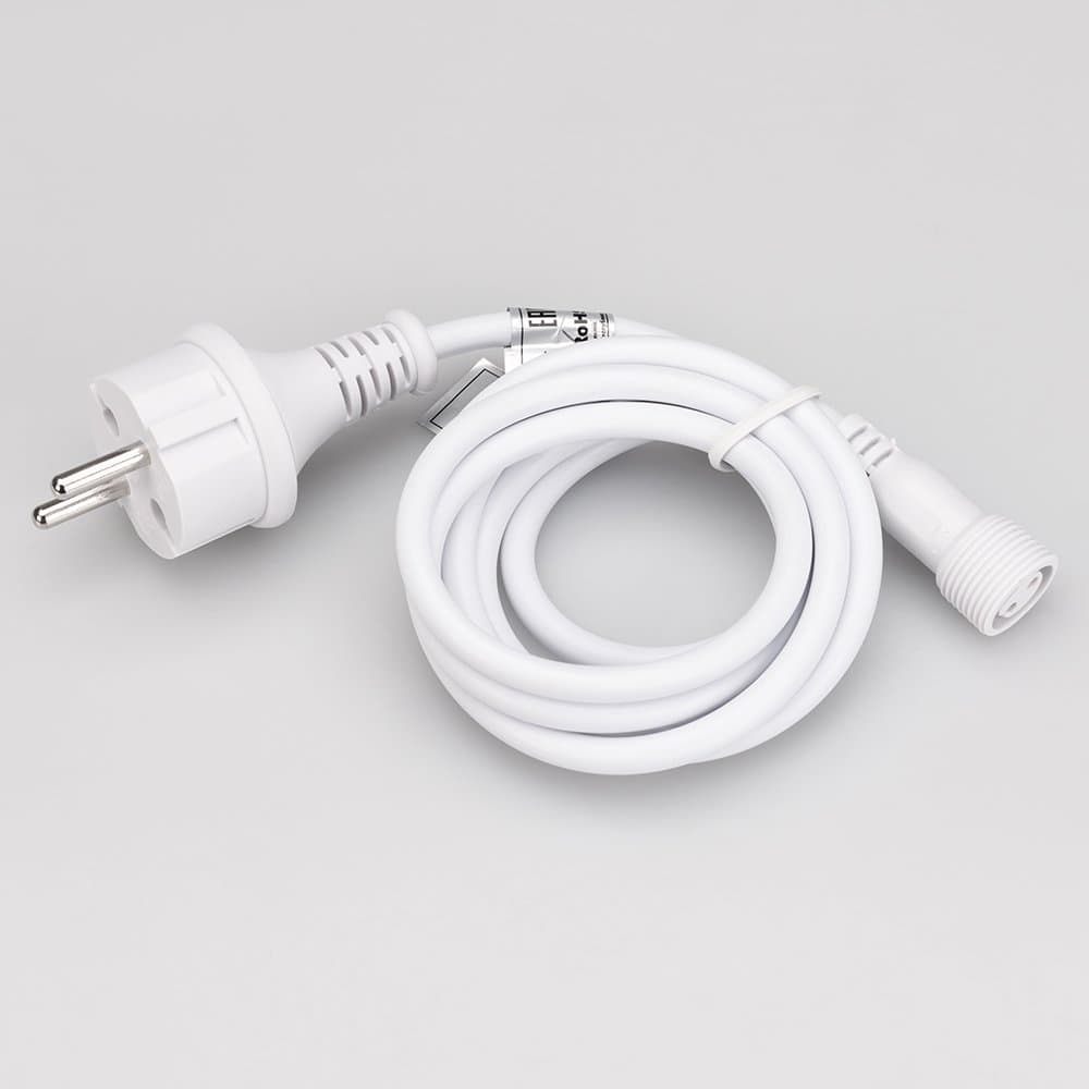 Arlight Шнур питания ARD-CLASSIC-ICEFALL-1.5M White (230V) (Ardecoled, Закрытый) 026106 — миниатюра 2