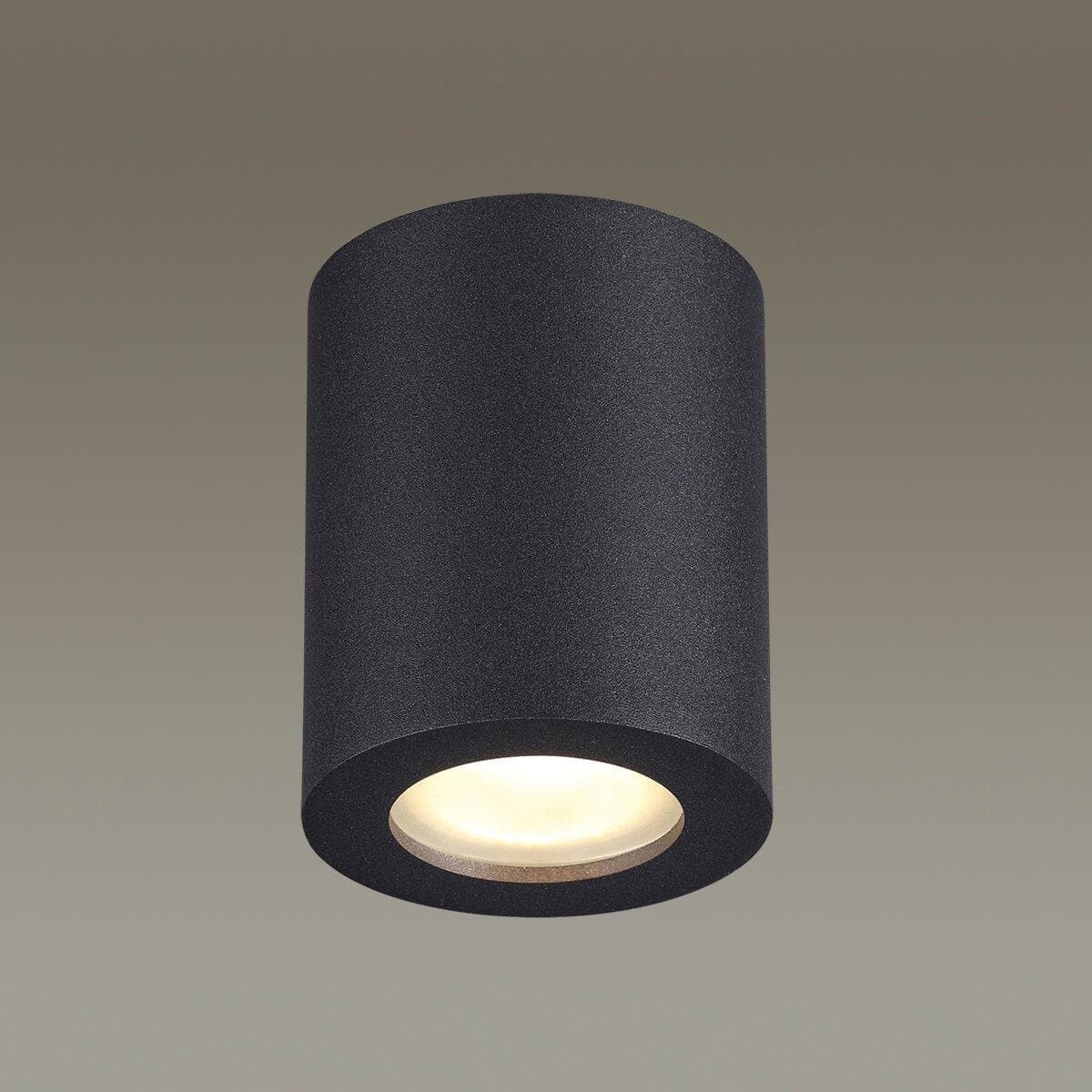 Odeon Light 3572/1C ODL18 189 черный Потолочный накладной светильник IP44 GU10 1*50W 220V AQUANA — миниатюра 2