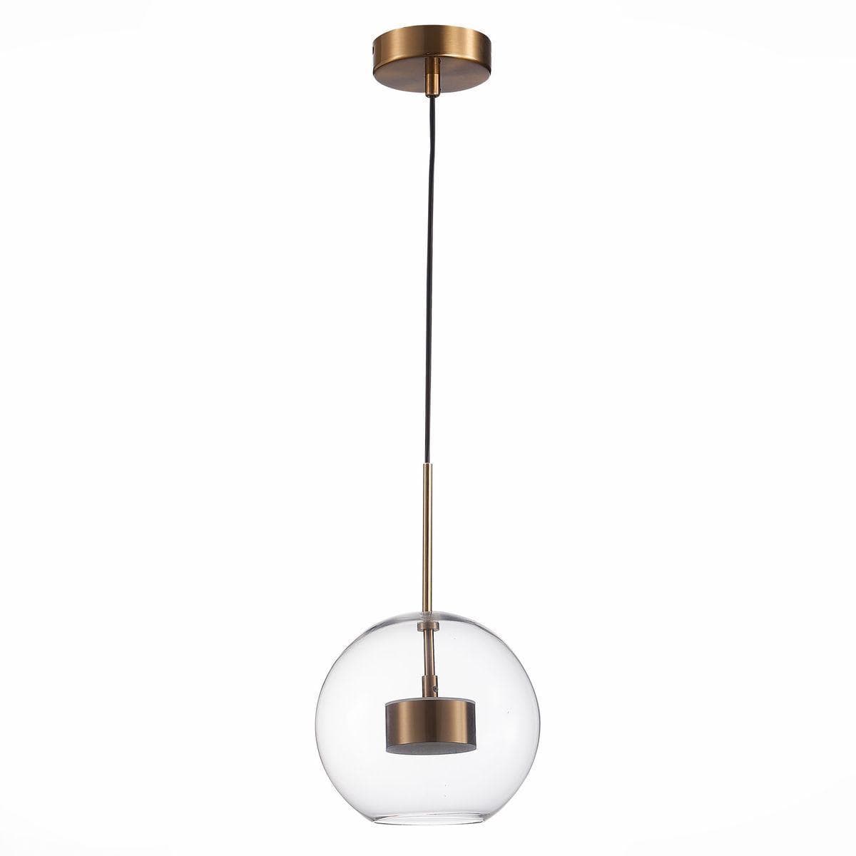 ST LUCE SL1133.233.01 Светильник подвесной ST-Luce Латунь/Прозрачный LED 1*14W