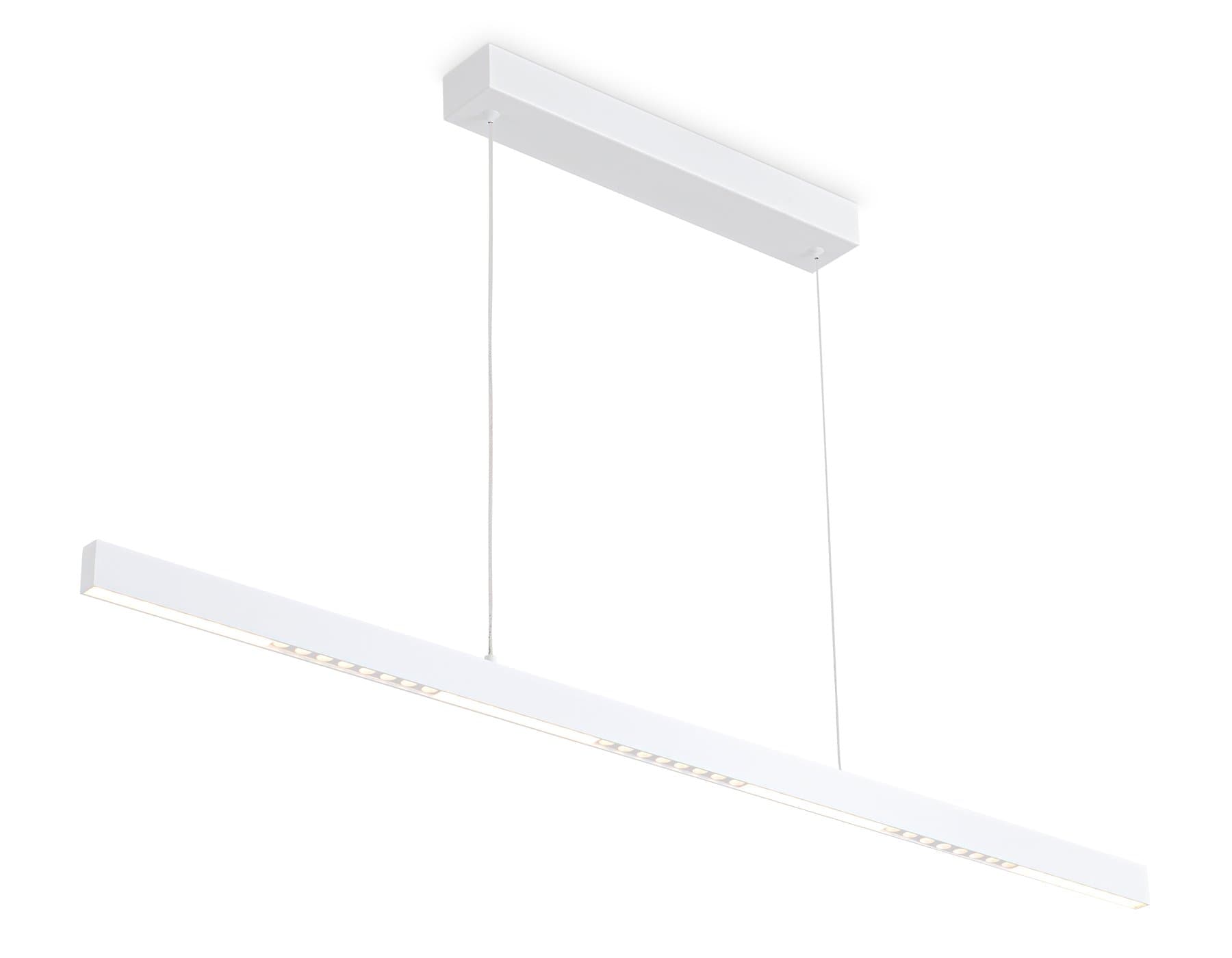 Ambrella Светильник подвесной светодиодный FL5831 WH белый 25W 3000K/4200K/6400K 1037*17.5*750 (без ПДУ) — миниатюра 1