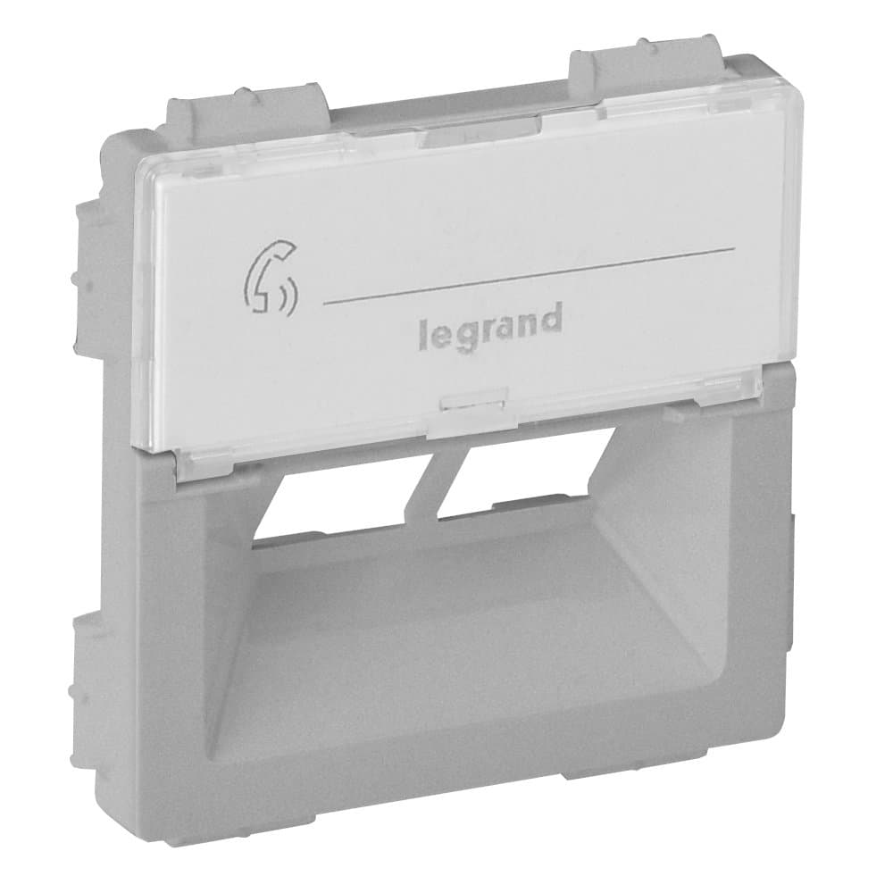 Legrand Valena LIFE Алюм Накладка розетки комп 2-ой Rutenbeck 755382