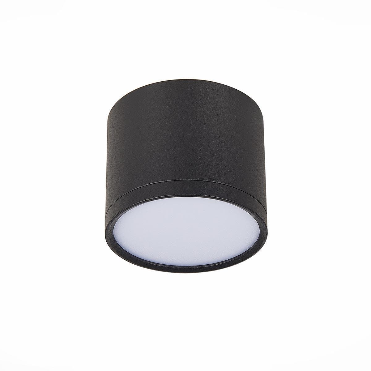 ST Luce ST113.432.09 Светильник потолочный Черный LED 1*9W 3000K 702Lm Ra>80 120° IP20 D88xH75 170-240V — миниатюра 1