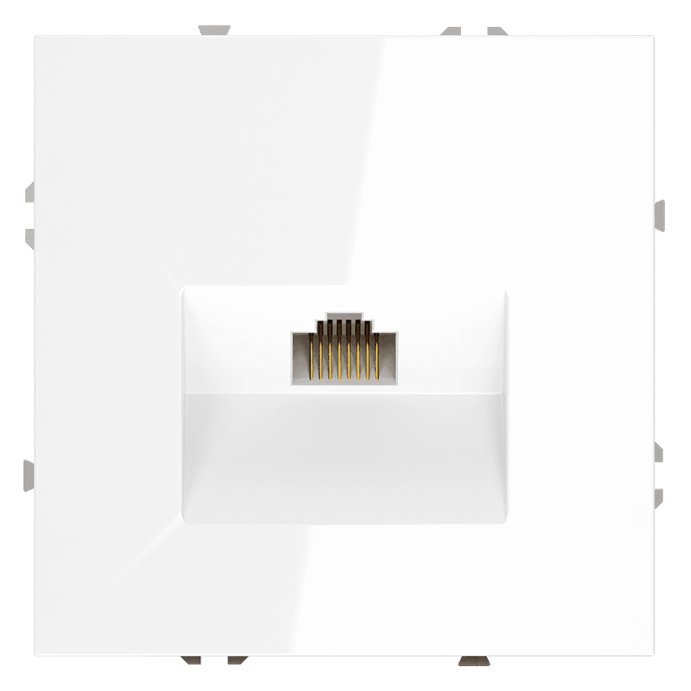 Voltum S70 Белый глянцевый Розетка компьютерная RJ45 кат.6