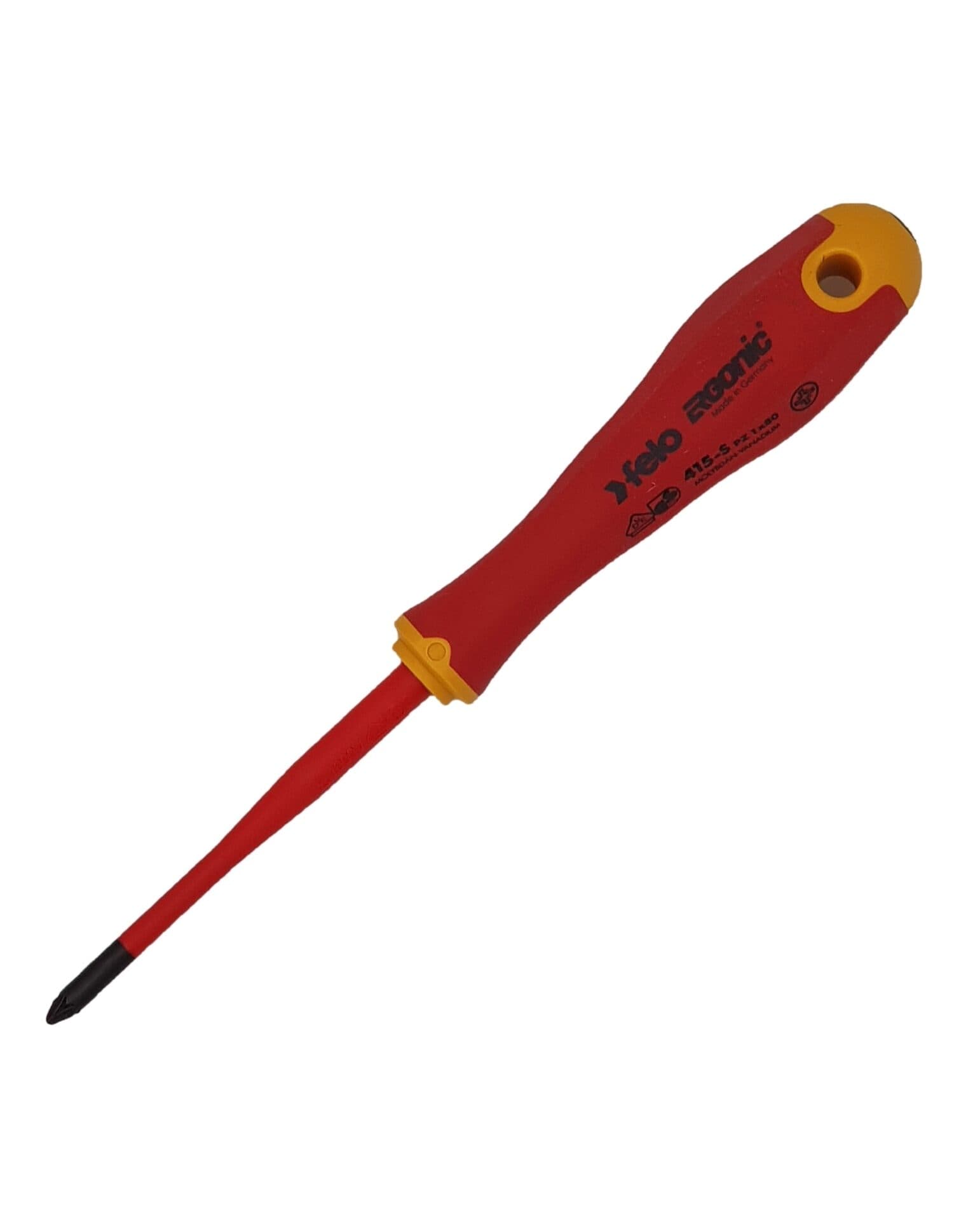 Felo Отвертка диэлектрическая PZ 1х80 E-Slim Ergonic 41519290 — миниатюра 2