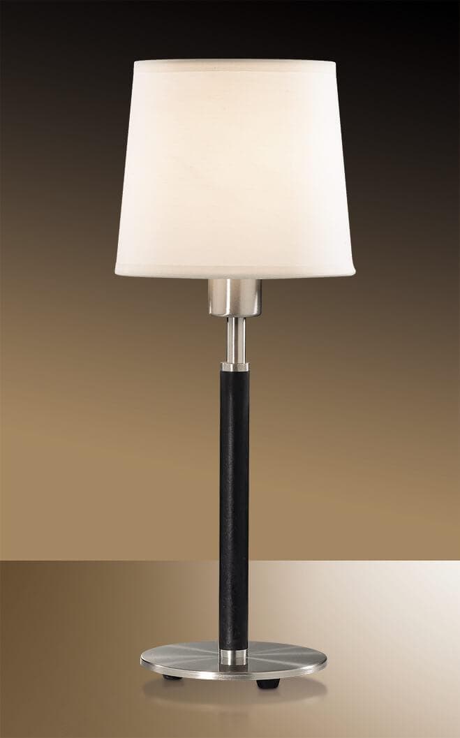 Odeon Light 2266/1T ODL12 403 никель/абажур "рогожка" Н/лампа  E14 40W 220V GLEN — миниатюра 2