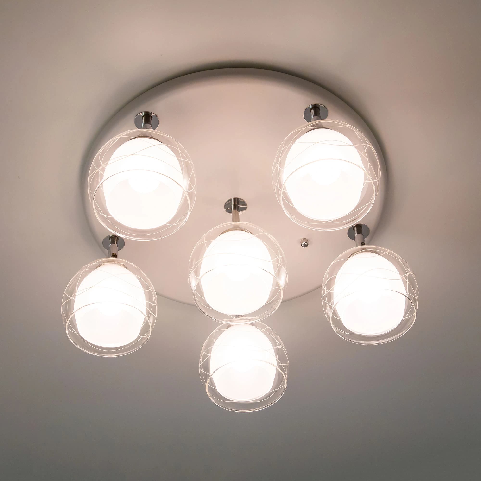 Citilux CL158161 Самба Бел+Хром Светильник Люстра — миниатюра 2