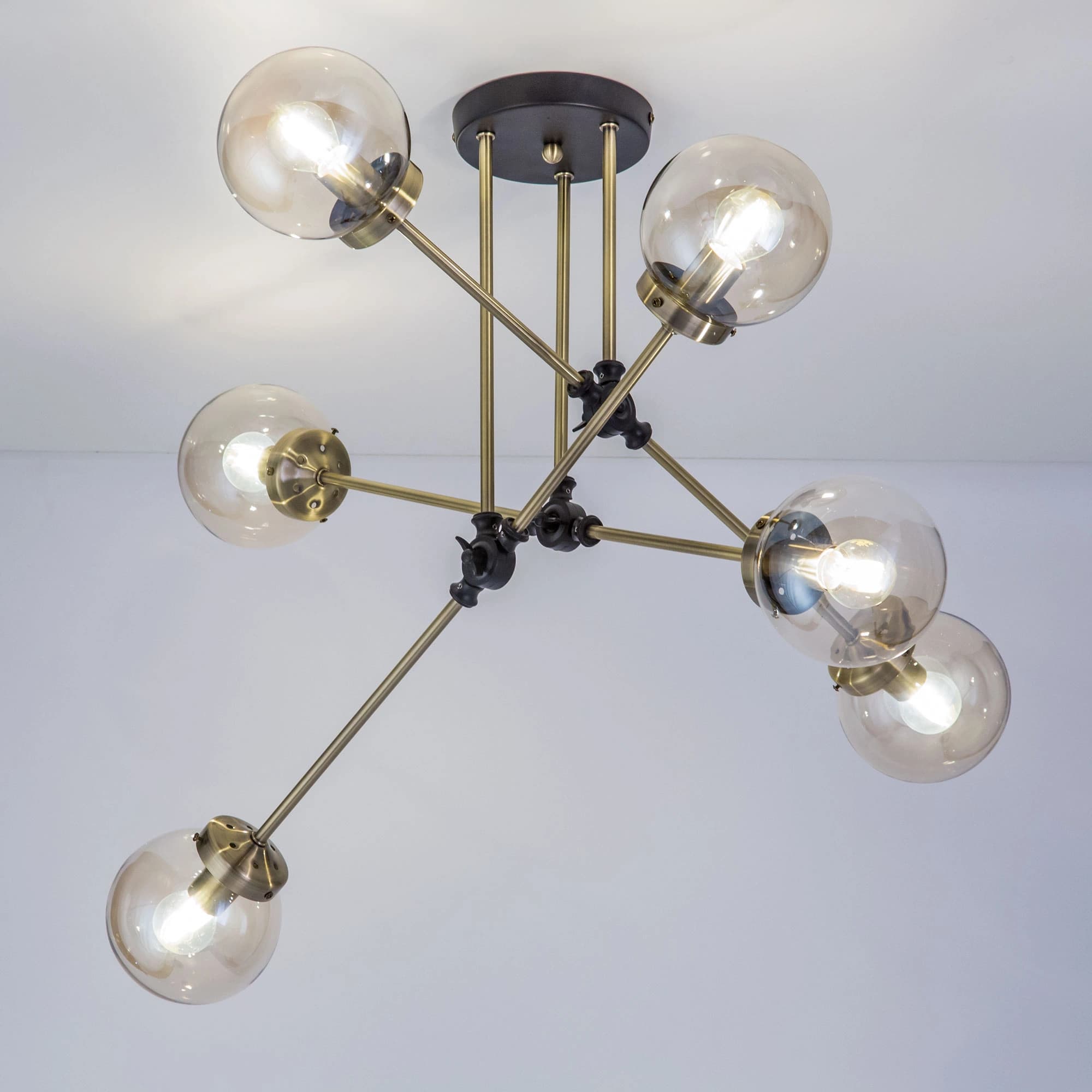Citilux CL105165 Планета Черн+Дымч. Люстра — миниатюра 3