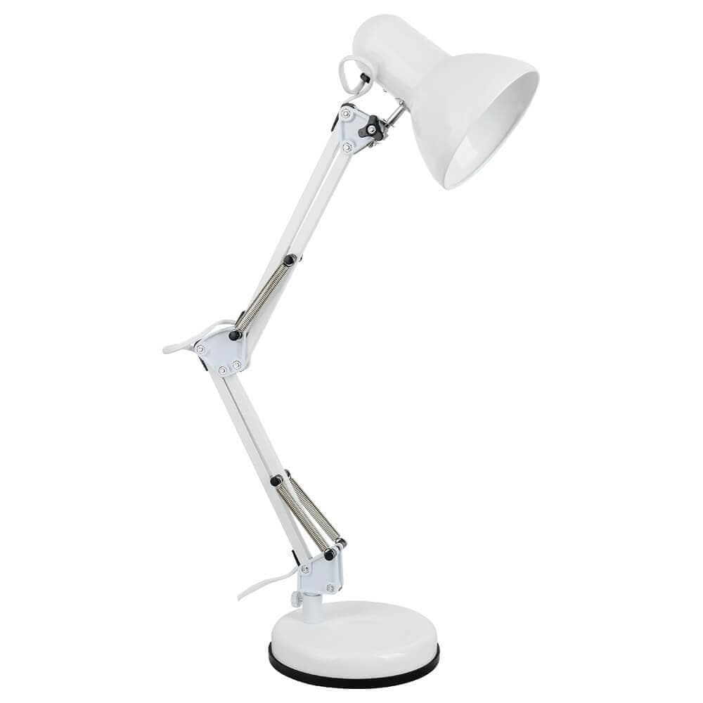 Arte Lamp Junior Белая Лампа настольная офисная 40W E27 A1330LT-1WH — миниатюра 1