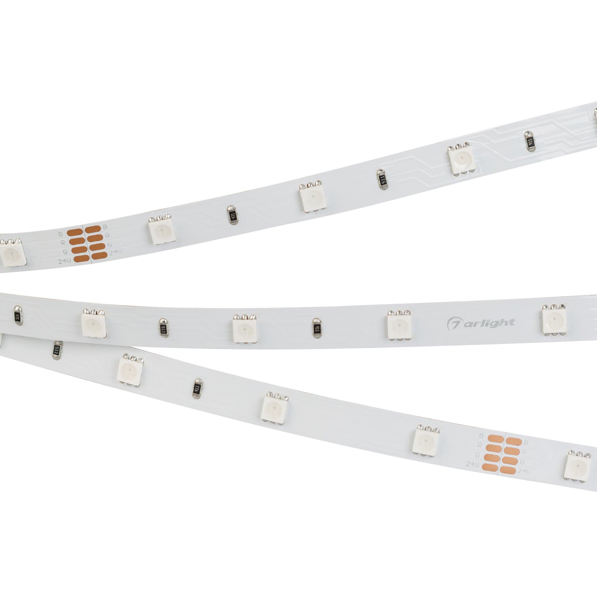 Arlight Светодиодная лента RT-B30-10mm 24V RGB (7.2 W/m, IP20, 5060, 5m) (Открытый) 022066(2) — миниатюра 1