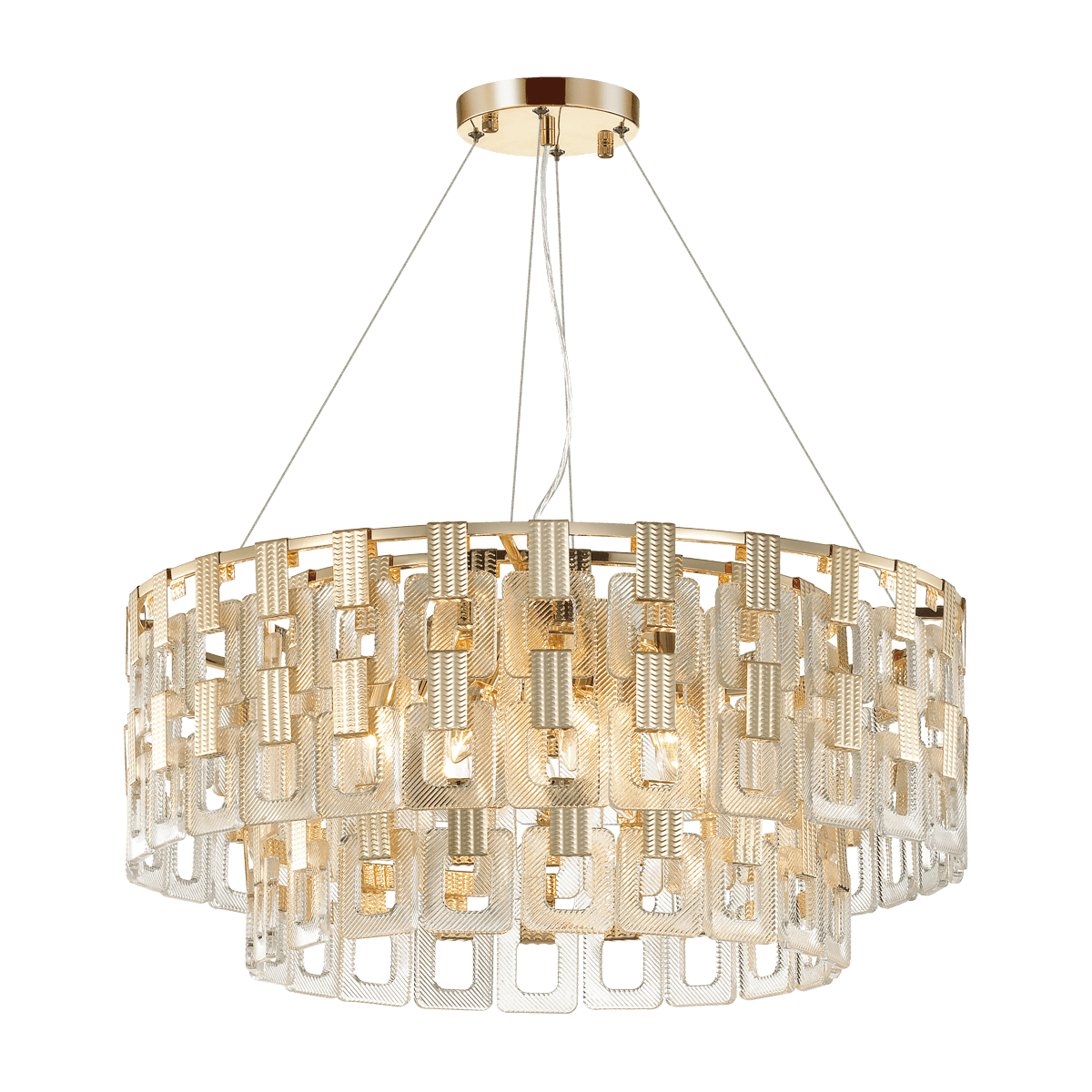 Odeon Light 4989/12 HALL ODL22 389 золотой/стекло Люстра E14 12*40W BUCKLE — миниатюра 2