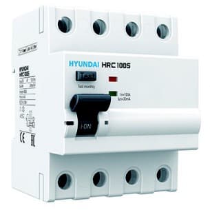 HYUNDAI Устройство защитного отключения HRC100S 4PG4S0000C 00100F 4 полюса, 100A, 30mA (STANDARD) 13.05.000066
