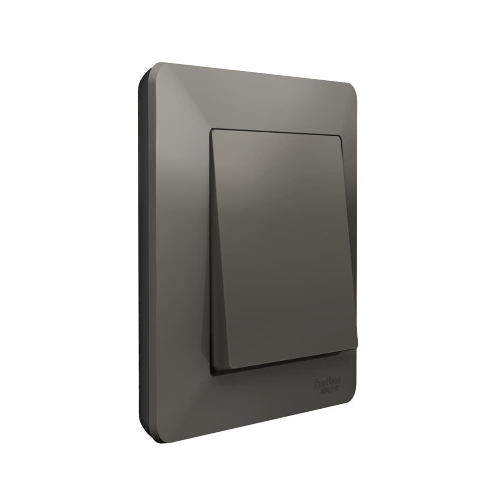 Systeme Electric AtlasDesign Air Сталь/дымчатый черный Рамка 1-ая — миниатюра 4