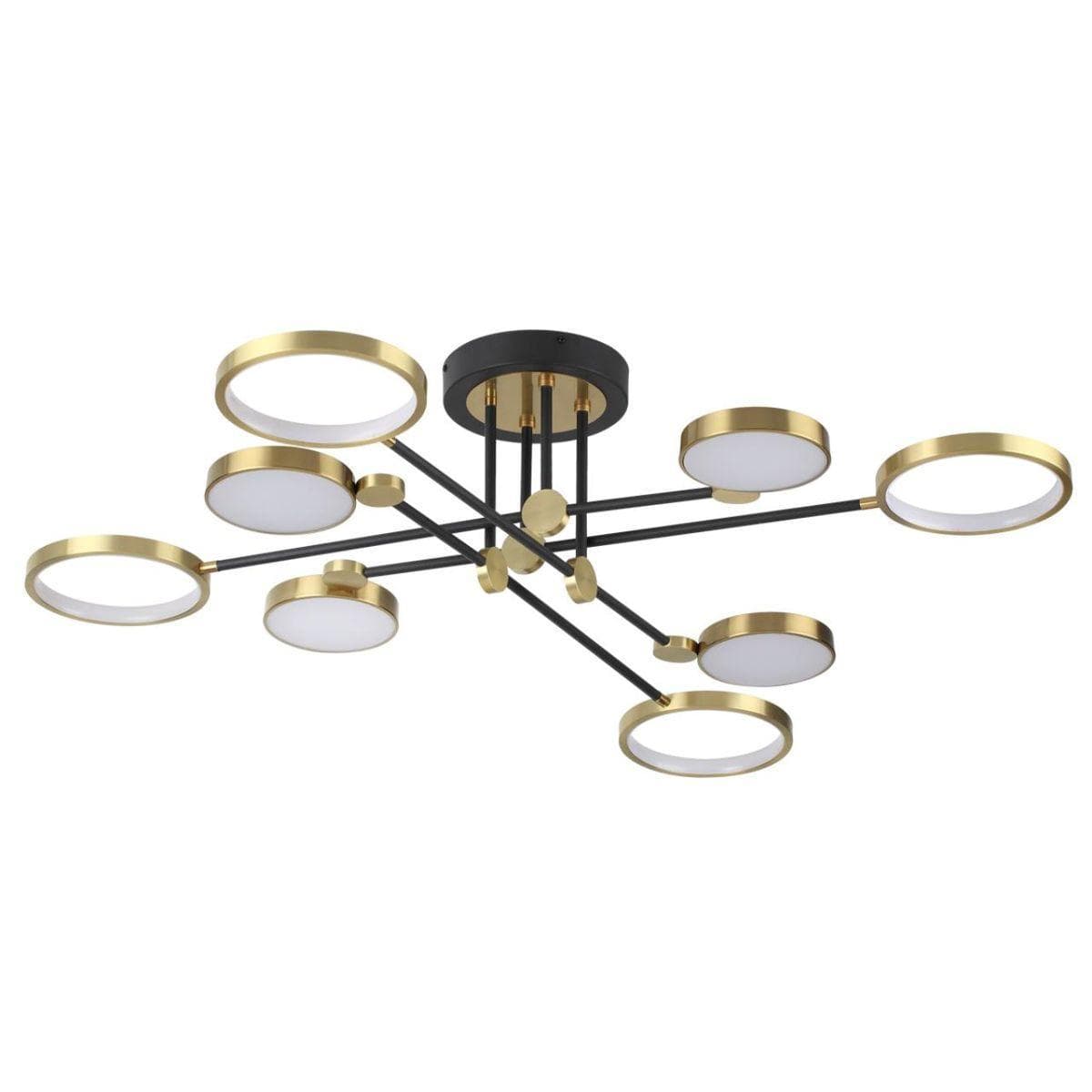 Odeon Light 4320/75CL MIDCENT ODL22 120 металл/черный с бронзой Потолочный светильник IP20 LED 75W DENZEL — миниатюра 1