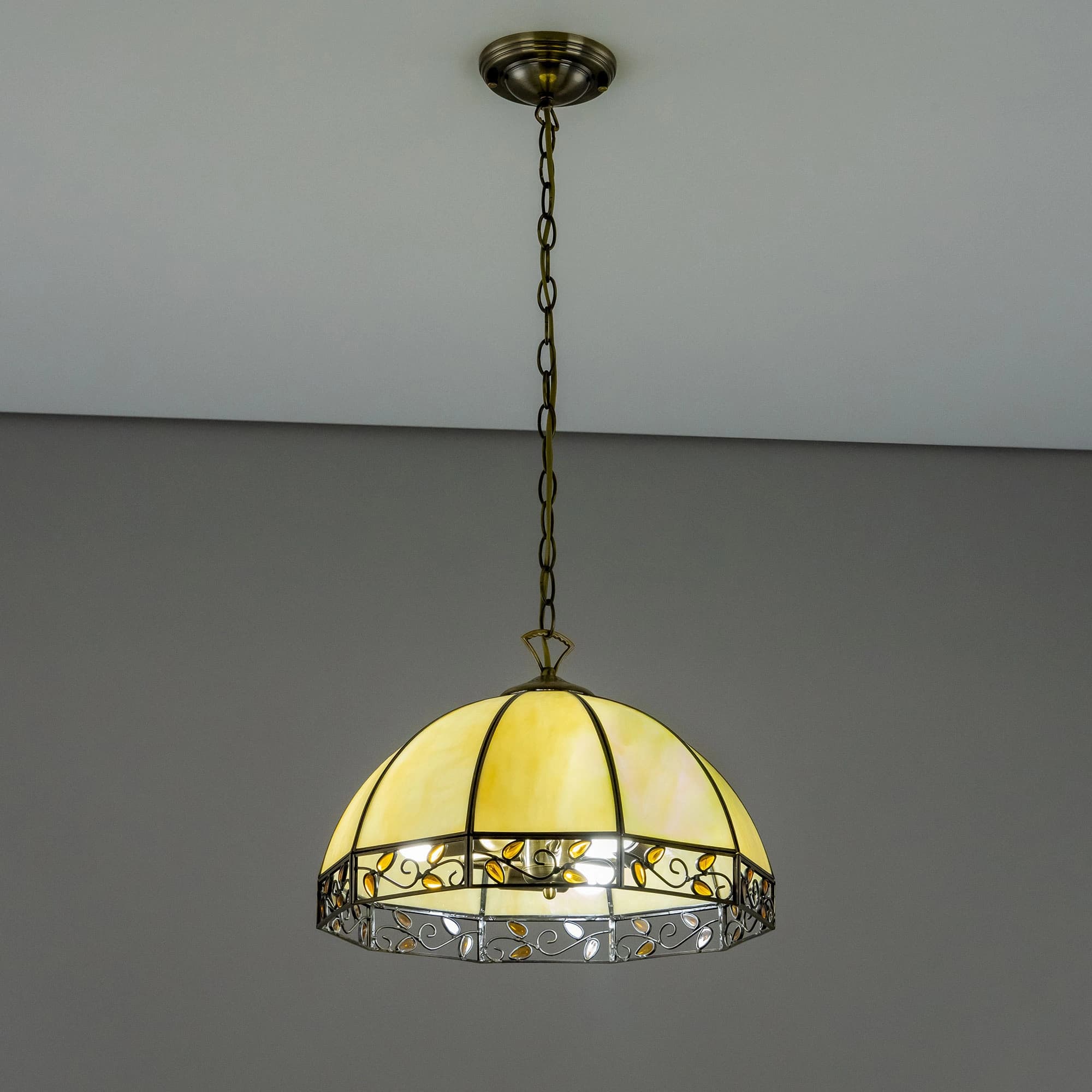 Citilux CL440231 Шербург-2 Беж.+Янтарн. Светильник Люстра — миниатюра 4