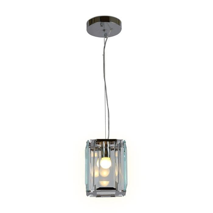 Ambrella Подвесной светильник TR5107 CH/CL хром/прозрачный E27/1 max 40W 150*150*1200 — миниатюра 1