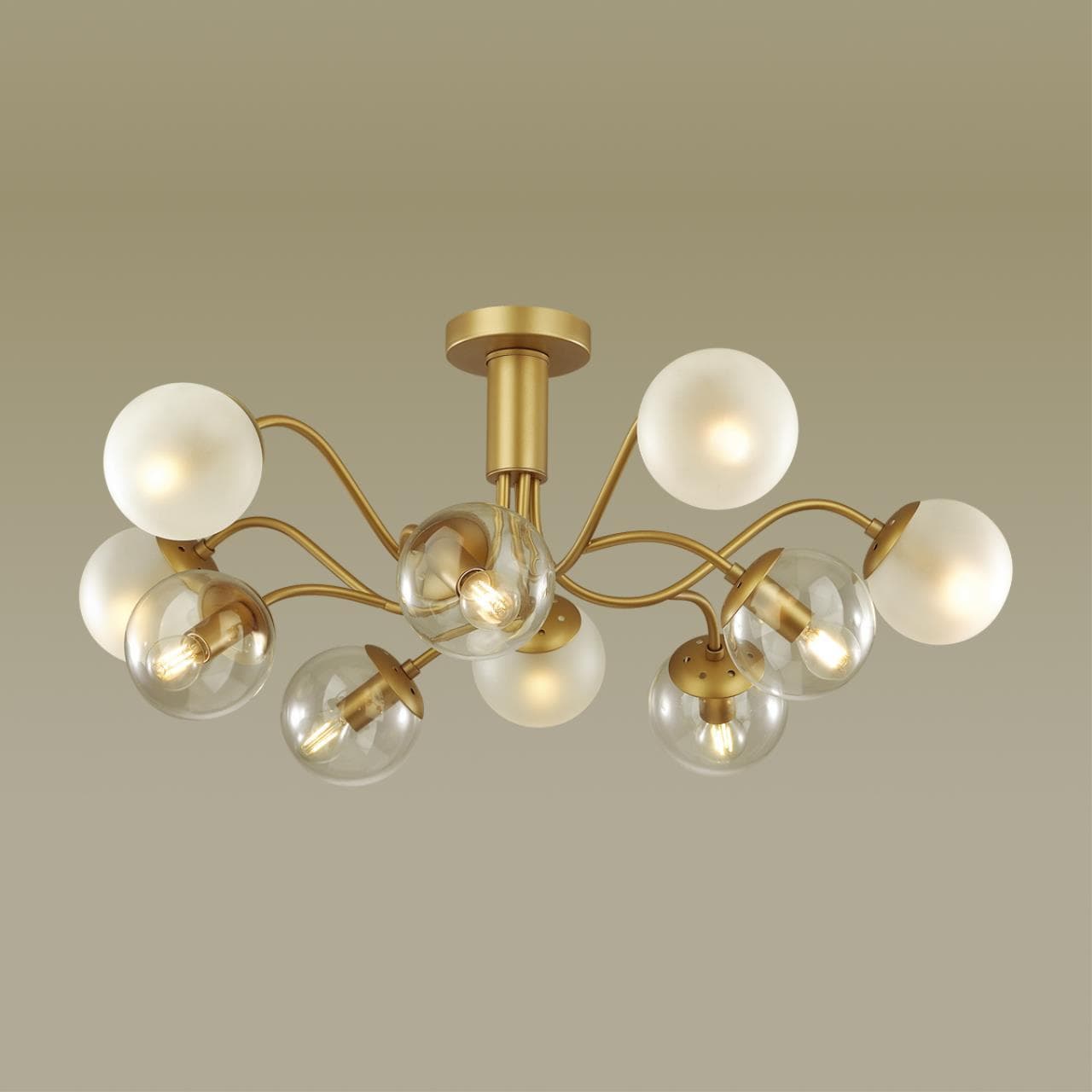 Lumion 4555/10C MODERNI LN21 золотой Люстра потолочная E14 10*40W 220V CANDICE — миниатюра 3