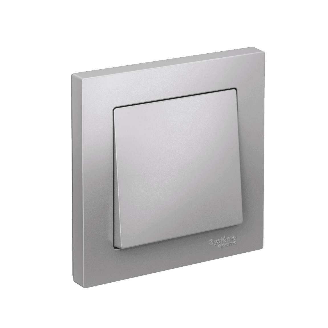Systeme Electric AtlasDesign Алюминий Выключатель 1-клавишный, сх.1, 10АХ, в сборе, быстрозажим. клем.