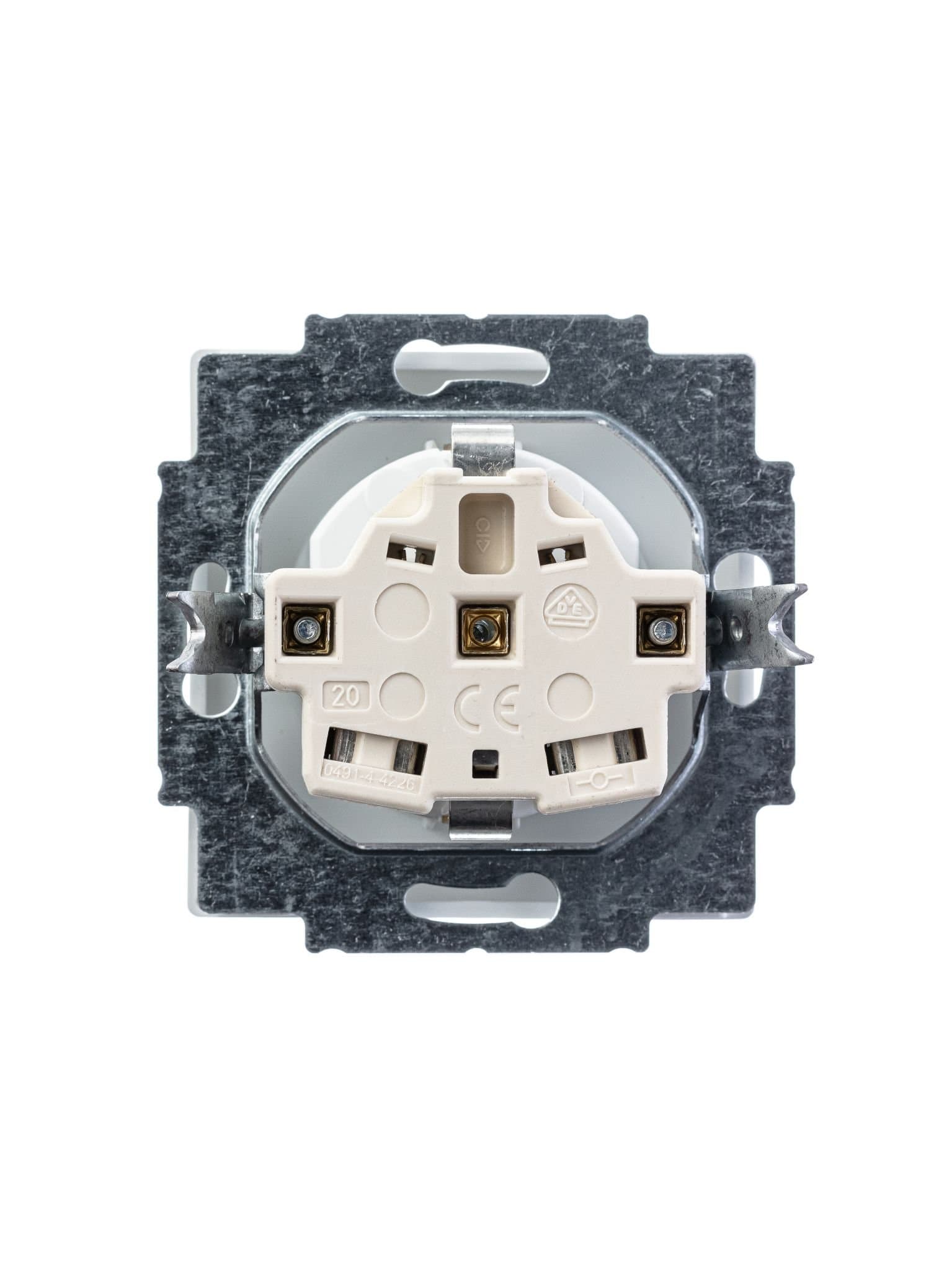 ABB BJE Solo/Future Белый бархат Розетка с/з 2CKA002011A6208 — миниатюра 3