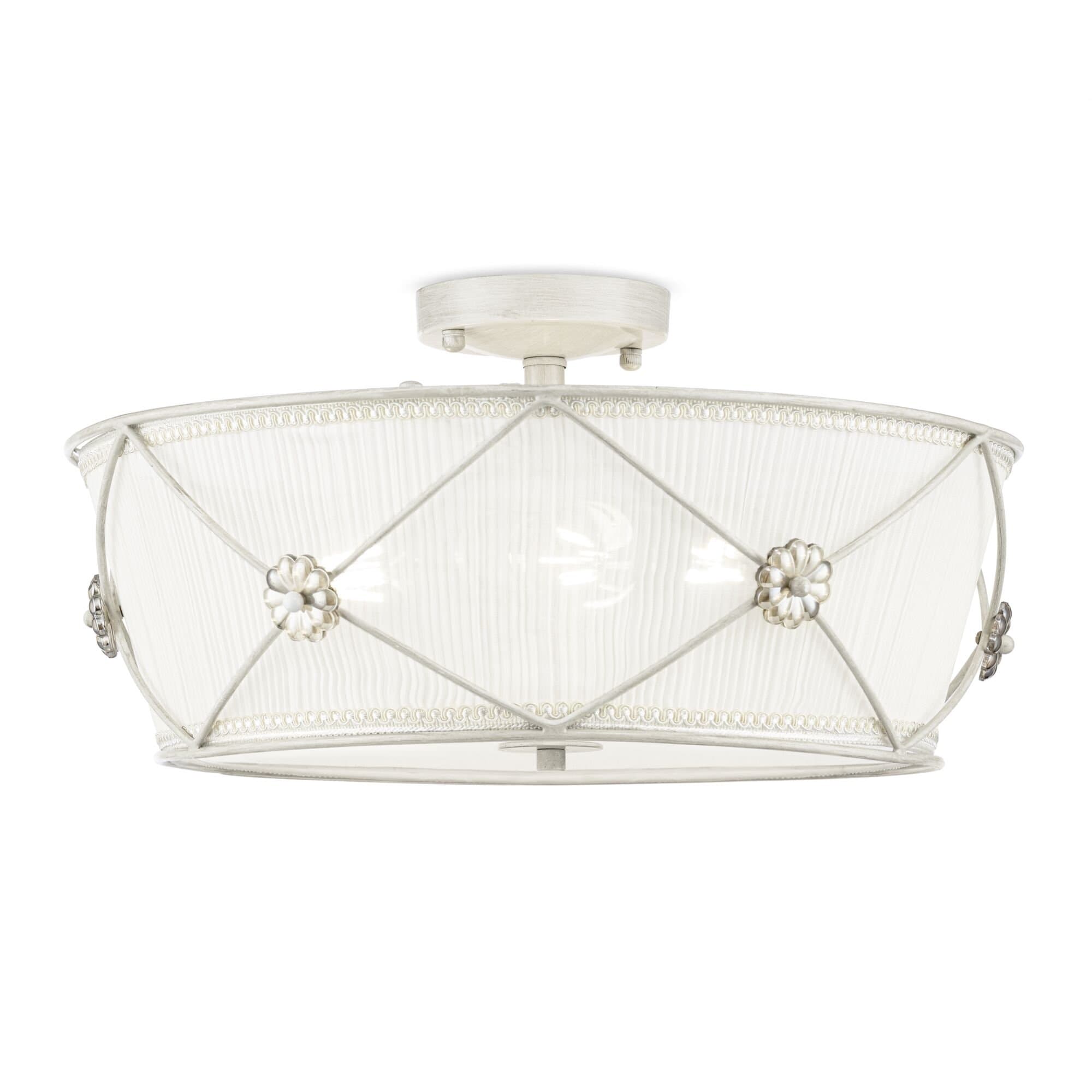 Maytoni Elegant Lea Жемчужный белый Потолочный светильник 3xE27 40W ARM369-03-G — миниатюра 4
