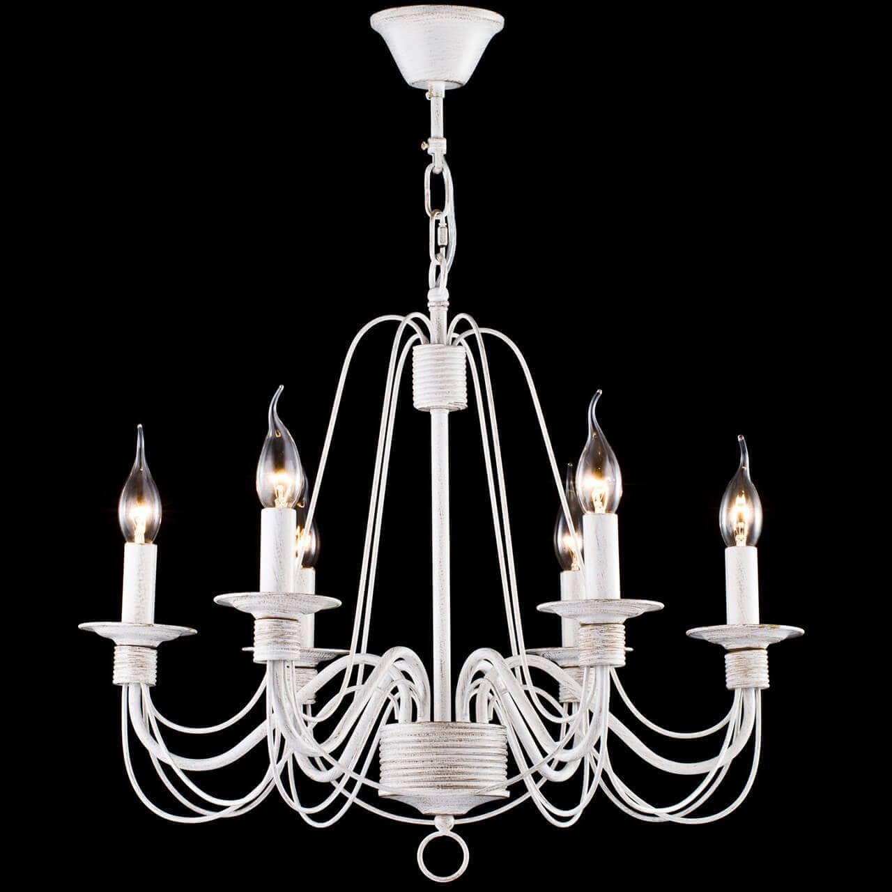 Freya Classic Velia Белый с Золотом Люстра E14 60W FR2046-PL-06-WG — миниатюра 6