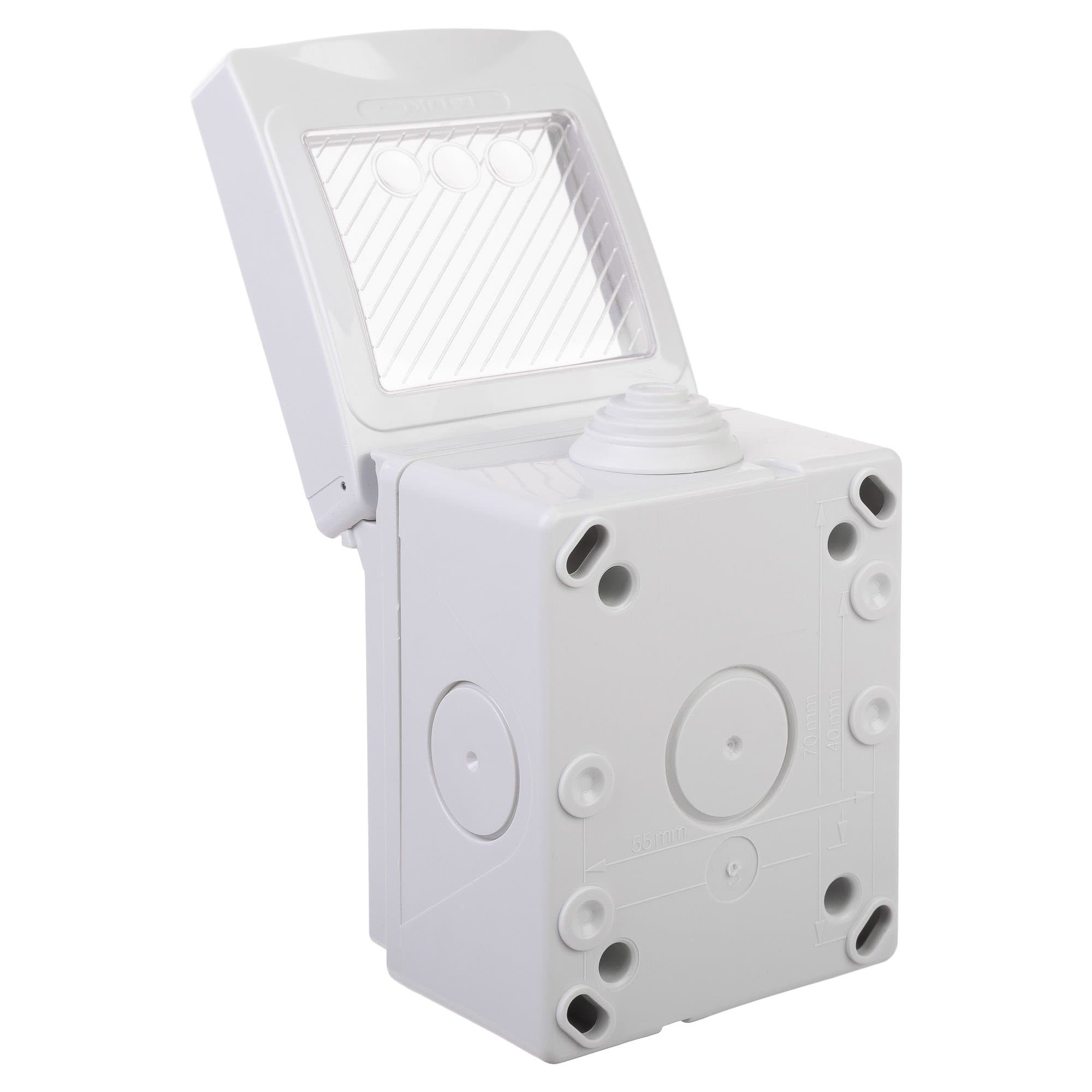 DKC Коробка для настенного монтажа "Avanti", IP55, серая, 2 модуля — миниатюра 4