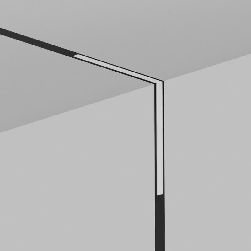 Denkirs DK8015-BK Угловой трековый светильник SMART LINEAR со светодиодом, L312*312, 220V, 18W, 3000-6000К, 120°, IP20, черный — миниатюра 12