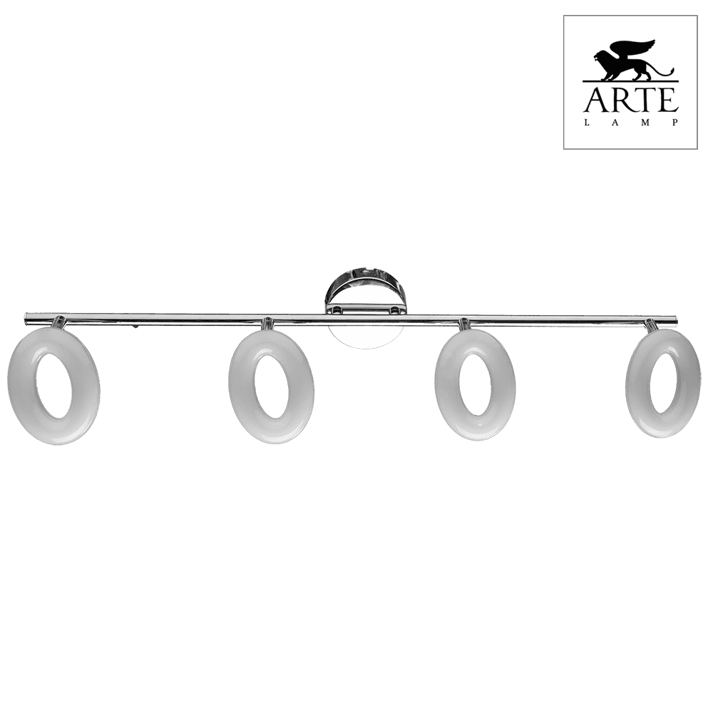 Arte Lamp Ciambella Хром/Белый Спот 4x4W 4xLED 4x320lm A8972PL-4CC — миниатюра 4