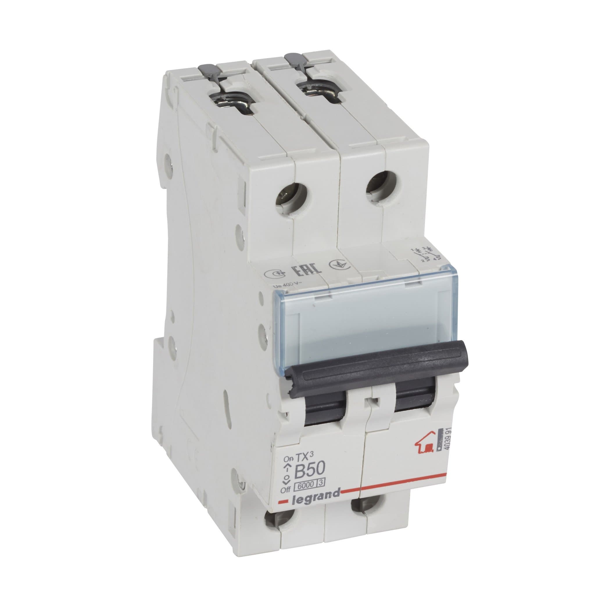 Legrand TX3 Автоматический выключатель 2P 50A (B) 6000 403991 — миниатюра 1