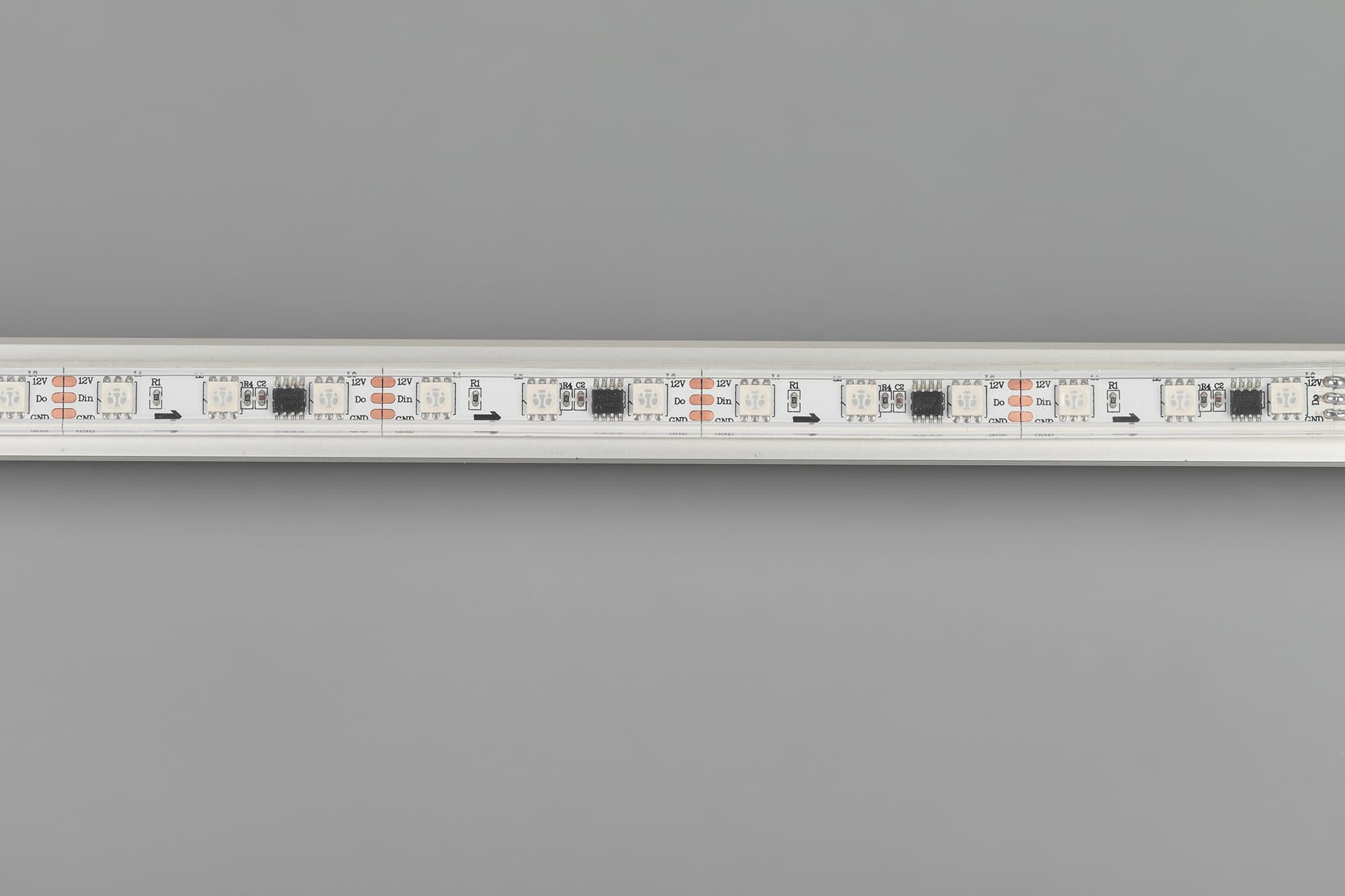 Arlight Светодиодная лента SPI-5000P-5060-60 12V Cx3 RGB (12mm, 14.4W/m, IP66) (Закрытый, IP66) 026365(2) — миниатюра 2