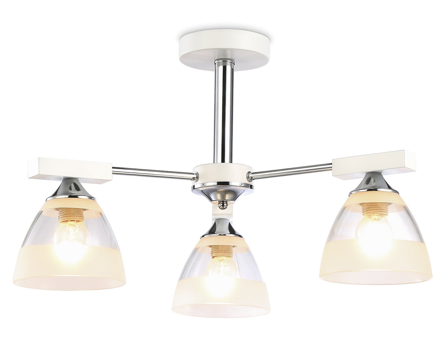 Ambrella Подвесная люстра TR9091/3 WH/CH белый/хром E27*3 max 40W D570*270