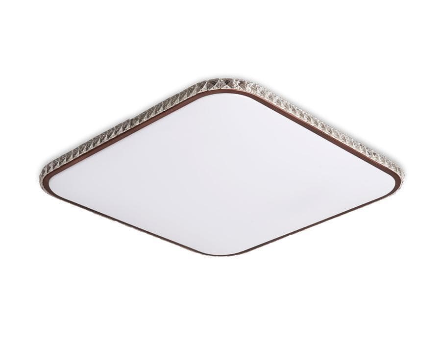 Ambrella Потолочный светодиодный светильник с пультом FF76 WH/CF белый/кофе 72W+30W 490*490*60 (ПДУ ИК)