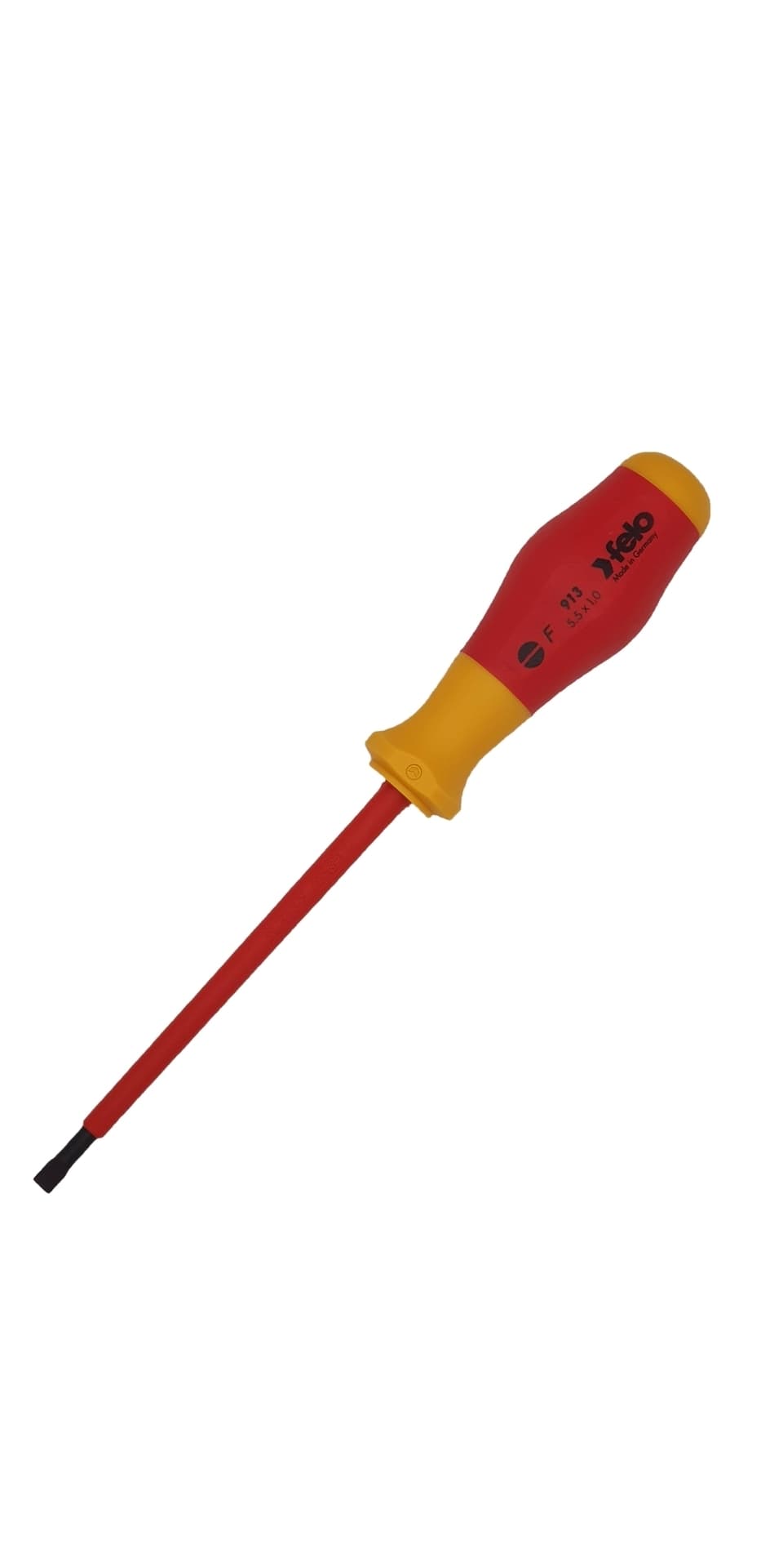 Felo Отвертка диэлектрическая шлицевая SL5,5x1,0x125 91305590 — миниатюра 3