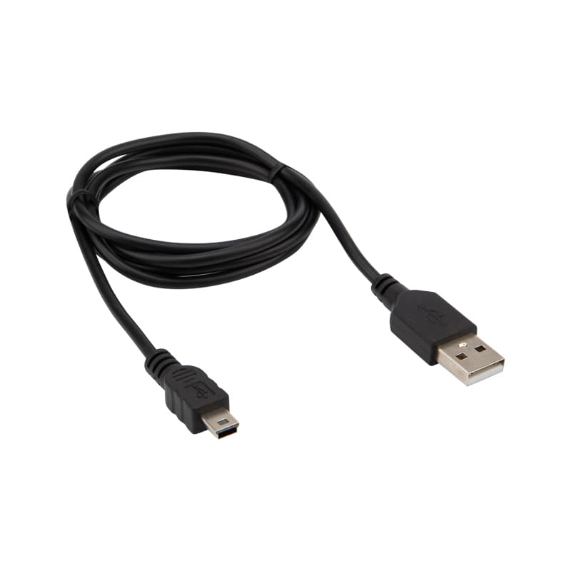 USB кабель mini USB длинный штекер 1М черный Rexant 18-4402