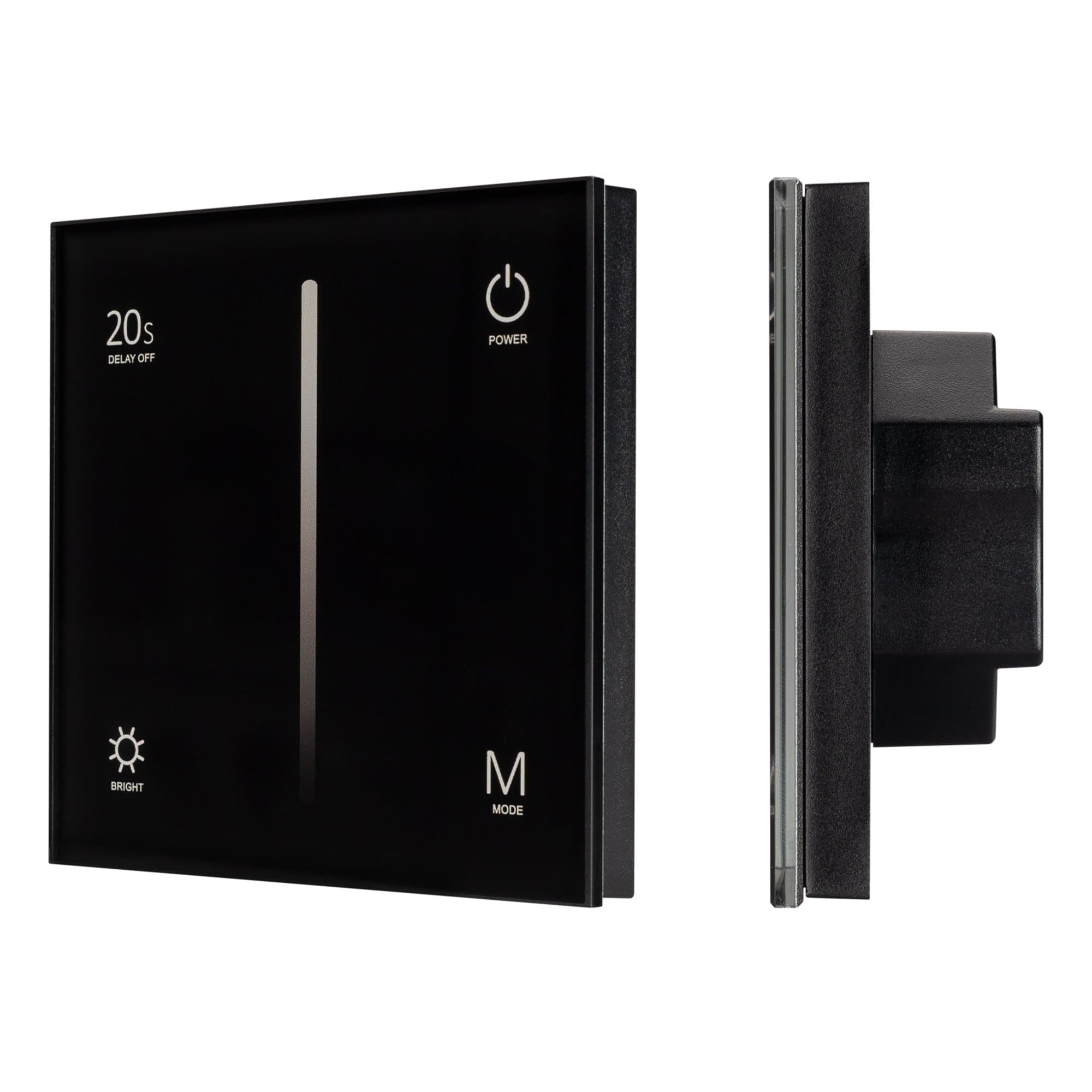 Arlight Панель SMART-P36-DIM-IN Black (230V, 1.2A, TRIAC, Sens, 2.4G) (IP20 Пластик, 5 лет) 028110
