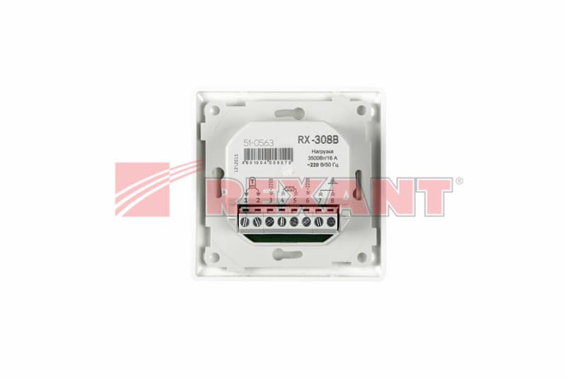 Терморегулятор механический RX-308B (бежевый) (совместим с Legrand серии Valena) Rexant 51-0563 — миниатюра 2