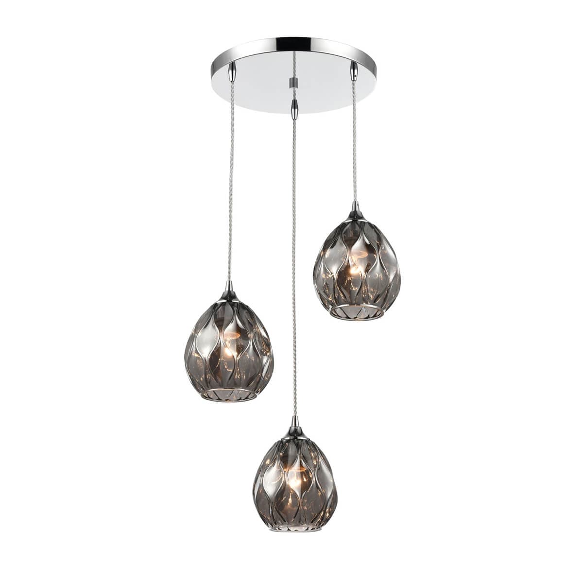 Vele Luce Elision Светильник подвесной Modern D400*H225/1450 хром | chrome металл | metal VL5593P23