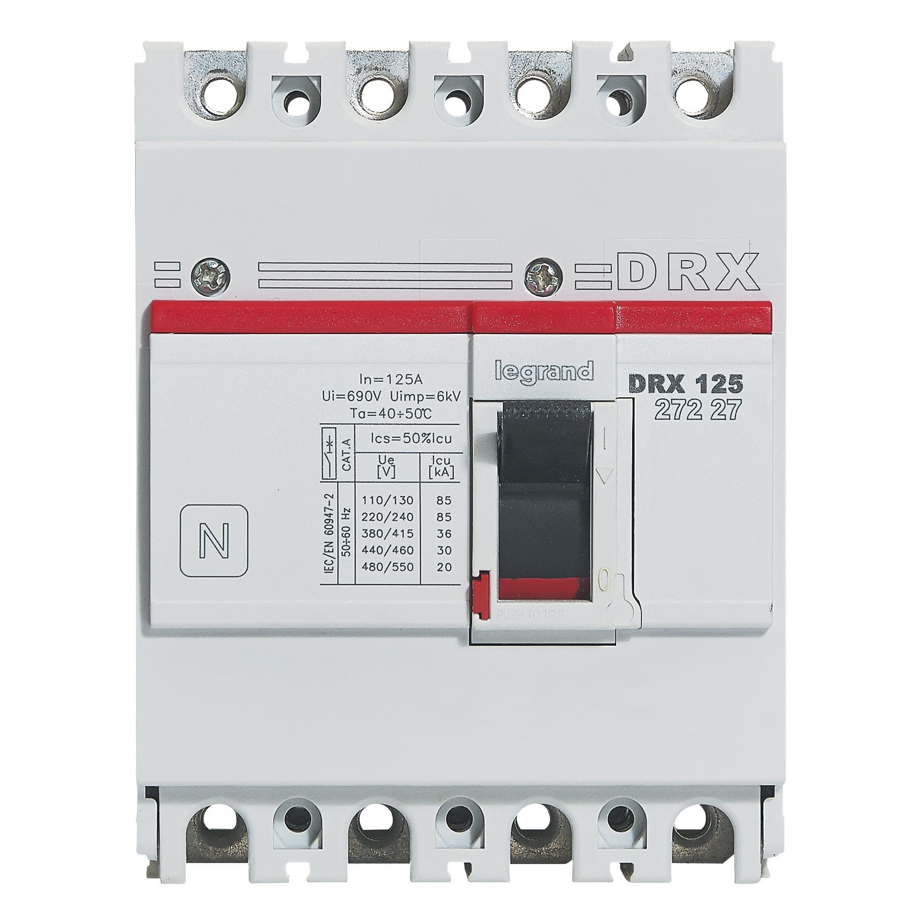 Legrand DRX125 термомагнитный 125A 4П 36KA 027227 — миниатюра 2