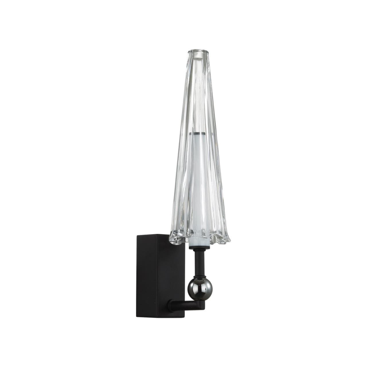 Odeon Light 5429/5WL MODERN ODL_EX24 черный матов./прозрачный/металл/стекло/акрил Бра LED 5W 3000K 350Лм FUNGO