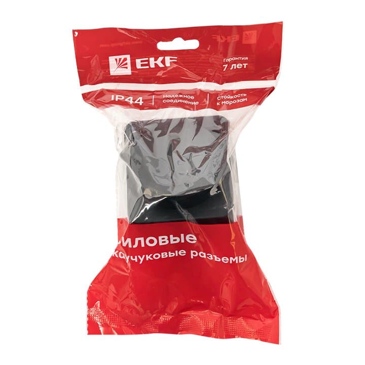 EKF Basic Розетка настенная с защитной крышкой каучуковая наклонная 230В 2P+PE 16A IP44 RPS-019-16-230-44 — миниатюра 3