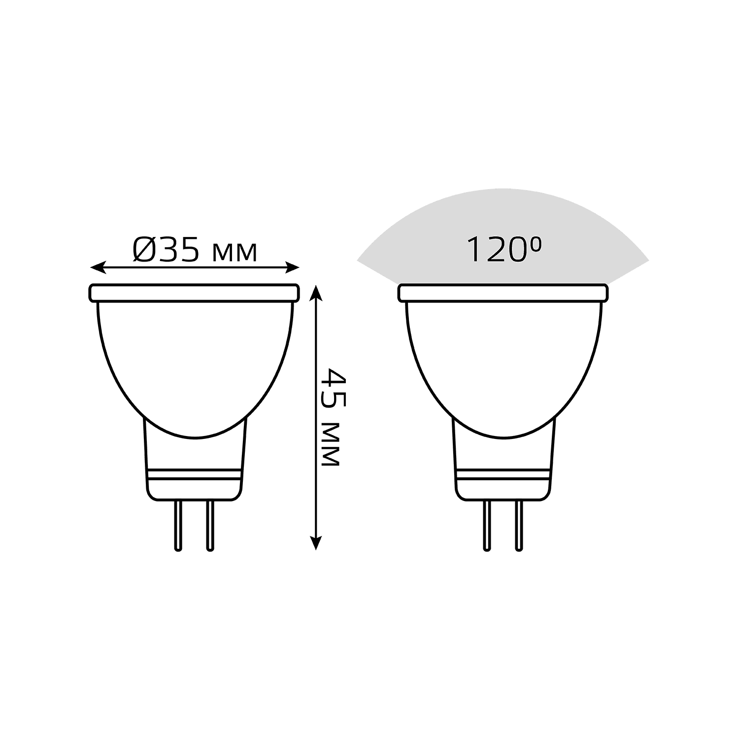 Gauss Лампа MR11 3W 300lm 6500K GU4 LED 132517303 — миниатюра 2
