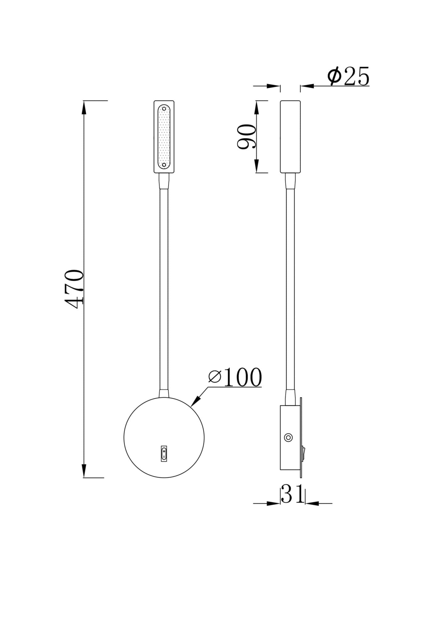 Maytoni Ceiling & Wall Stem Матовое Золото Бра C035WL-L3MG3K — миниатюра 4