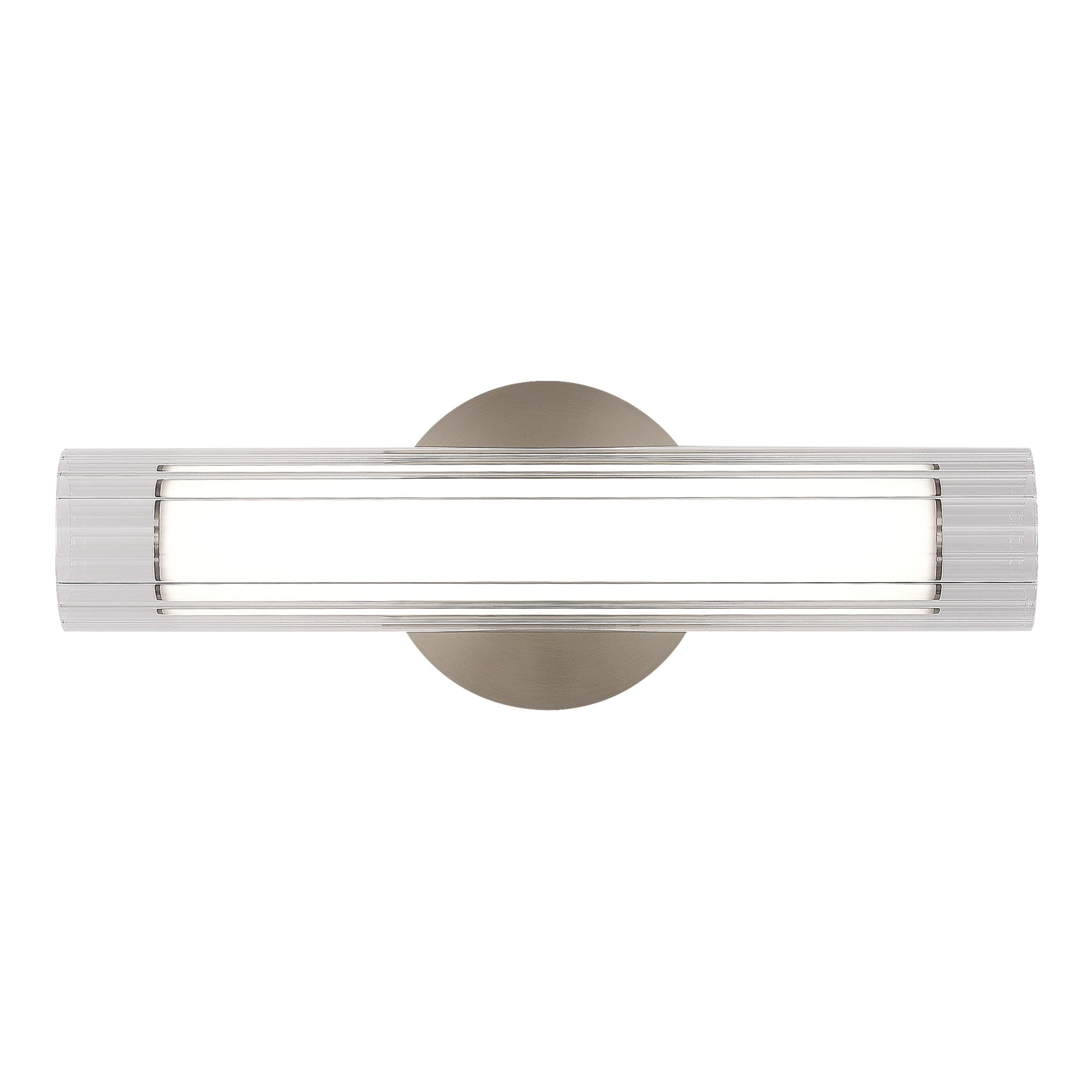 ST LUCE SL2010.121.01 Светильник настенный Никель/Белый, Прозрачный LED 1*7W 3000K/4000K