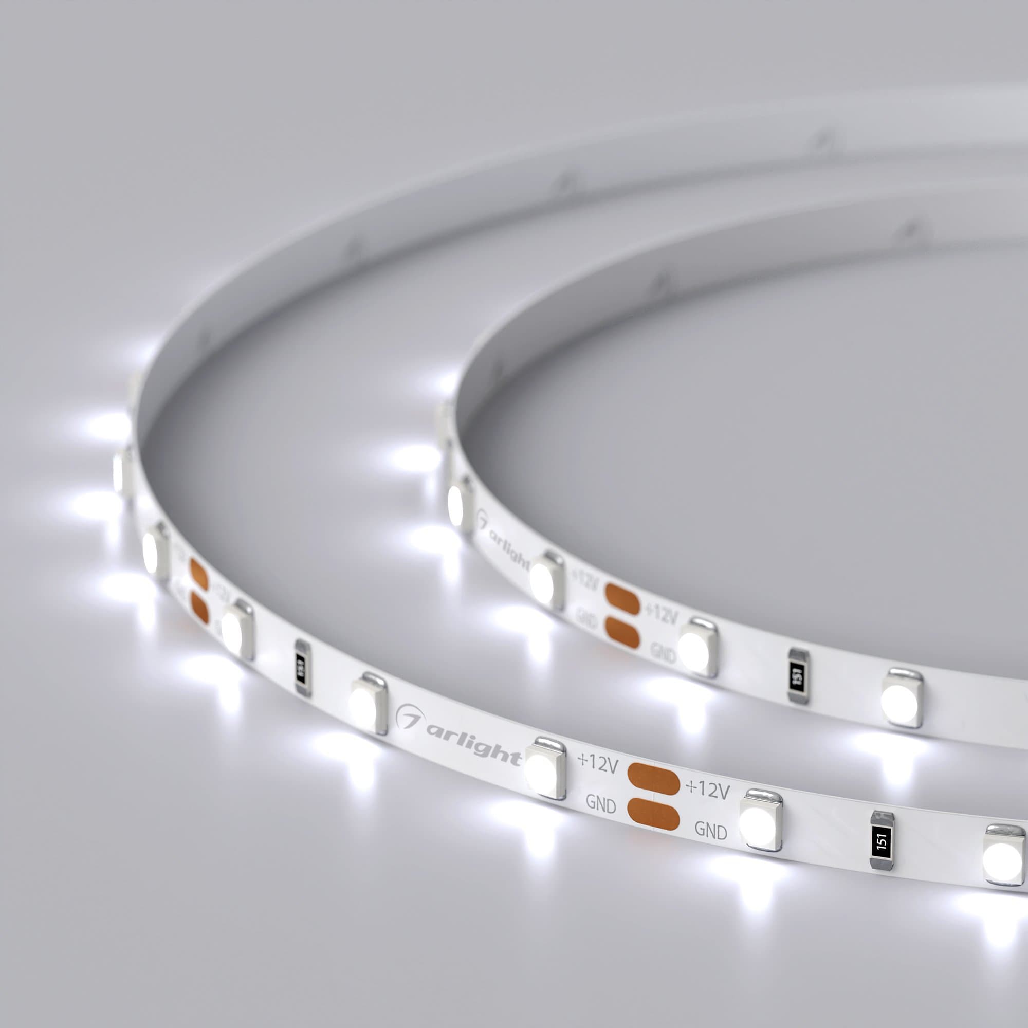 Arlight Лента RT-A60-5mm 12V Cool 8K (4.8 W/m, IP20, 2835, 5m) (узкая) 028610(2) — миниатюра 2
