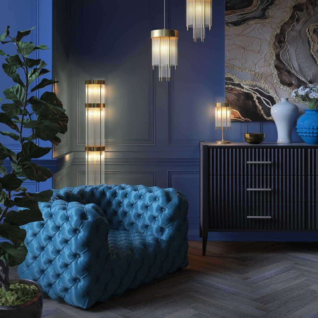 Odeon Light Торшер York 4788/12F — миниатюра 4