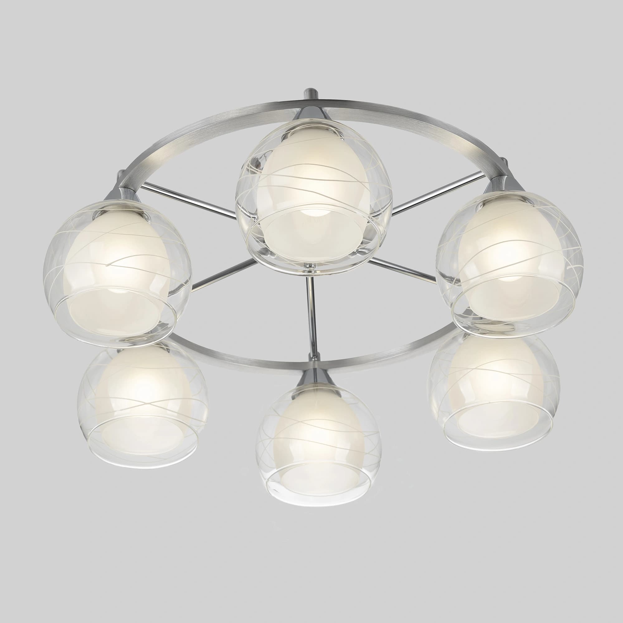 Citilux CL157162 Буги Алюм+Хром Светильник Люстра — миниатюра 4