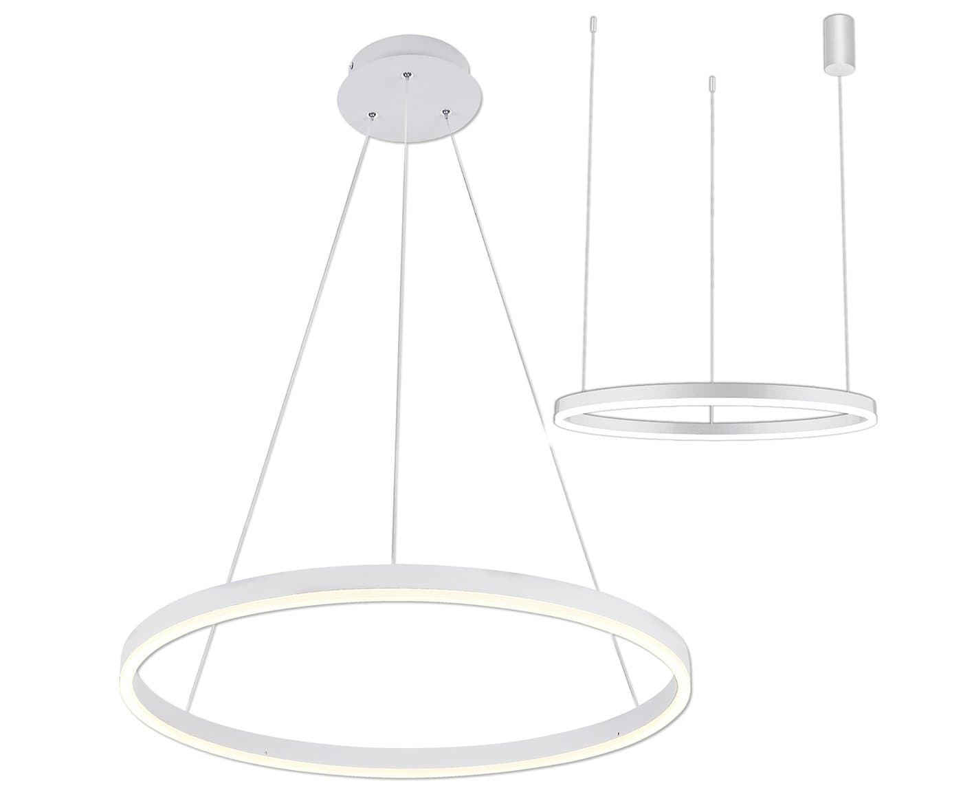 Kink Light 08214,01A(4000K) Подвес Тор белый d80 h150 Led 45W (4000K) 2 типа крепления