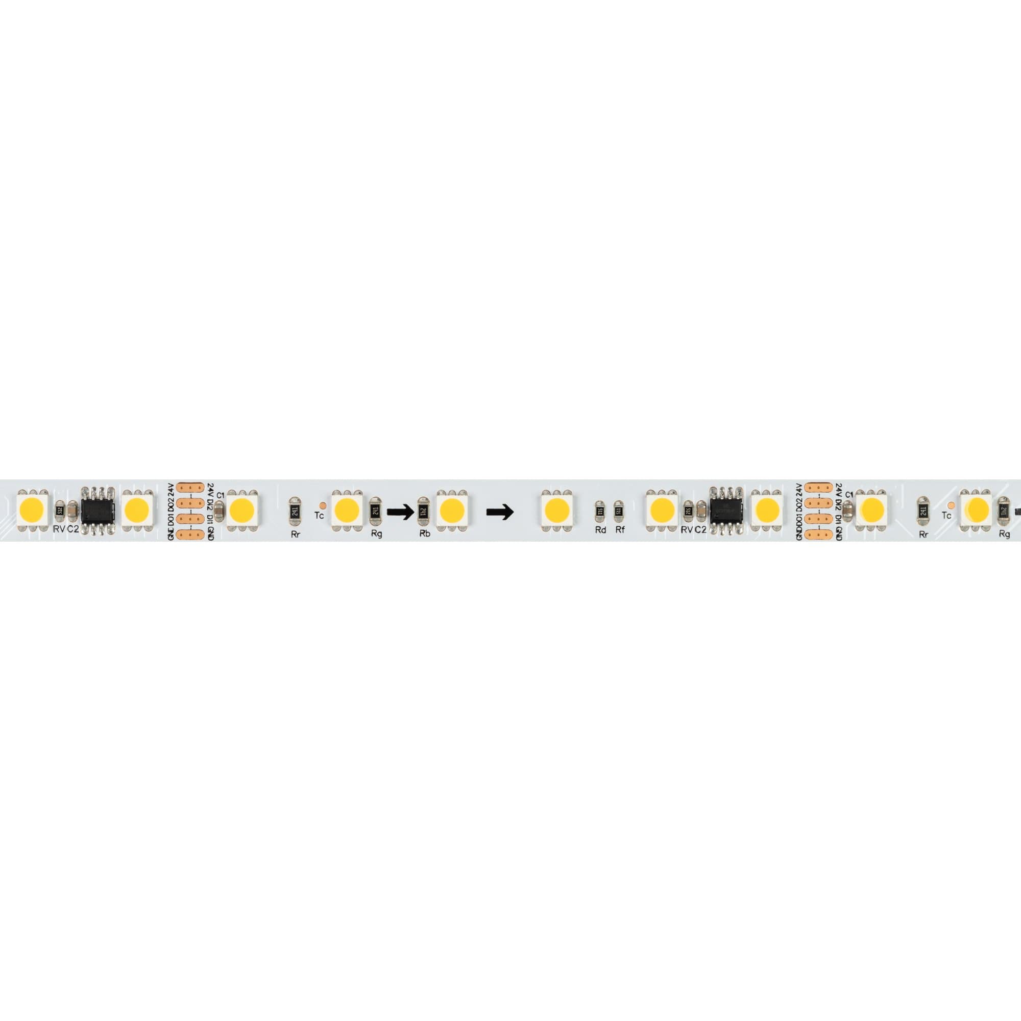 Arlight Лента SPI-B60-10mm 24V Warm3000-PX6-RAM (15 W/m, IP20, 5060, 5m) (бегущий огонь) 039040 — миниатюра 3