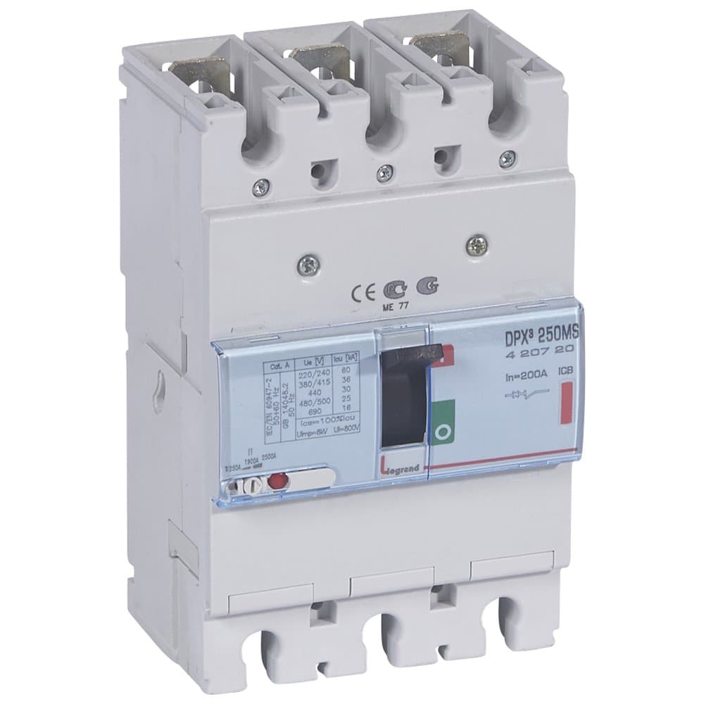 Legrand DPX3 250ER Мотор 3P 200A 36kA 420720 — миниатюра 1