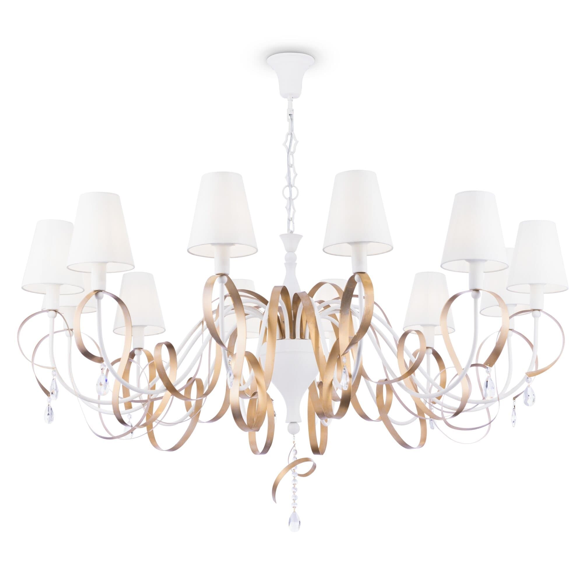 Maytoni Elegant Intreccio Белый с Золотом Люстра 12xE14 40W ARM010-12-W — миниатюра 3