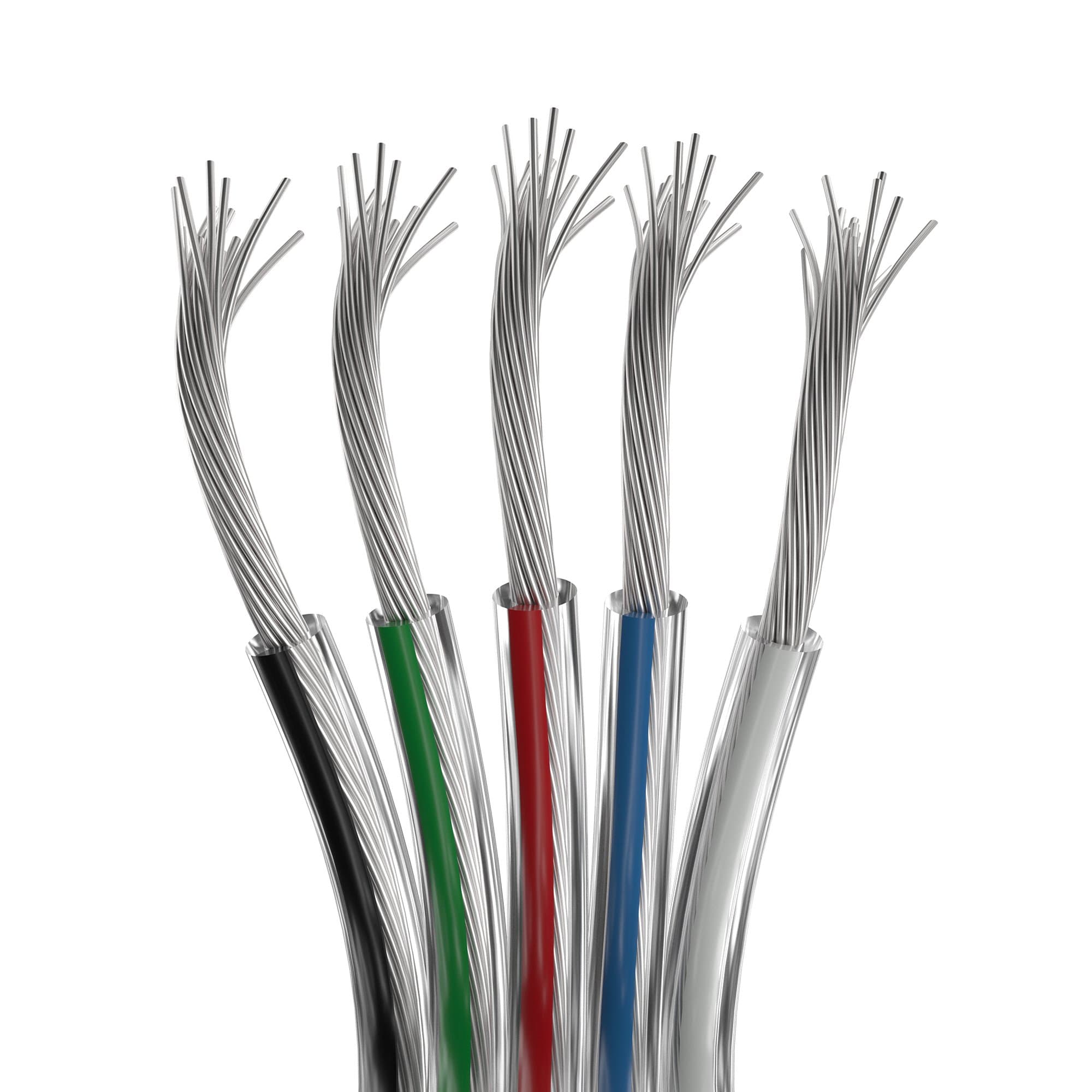 Arlight Шлейф питания ARL-20AWG-CLEAR-5Wire-CU (-) 034966